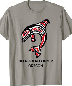 Tillamook County Oregon NW Native American Indian Orca Whale T-Shirt