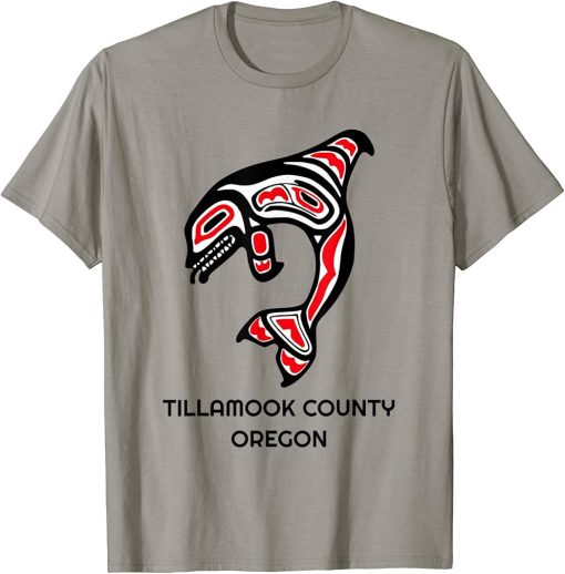 Tillamook County Oregon NW Native American Indian Orca Whale T-Shirt