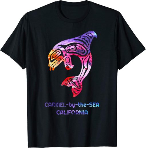 Carmel-by-the-Sea CA Orca Killer Whale Native American T-Shirt